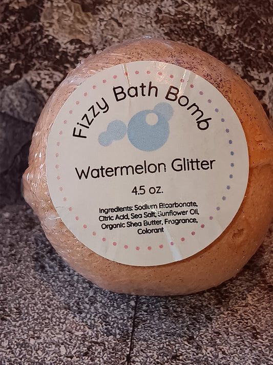 Watermelon Glitter Bath Bomb